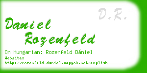daniel rozenfeld business card